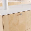 MDF Gefineerd Snow Birch 2-Zijdig Plain product photo