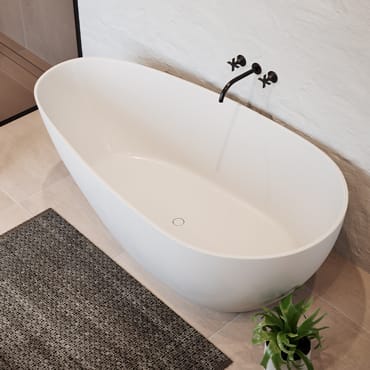 SolidTrends® bad Flow, White color | Baars & Bloemhoff SolidTrends® bad Flow, White color