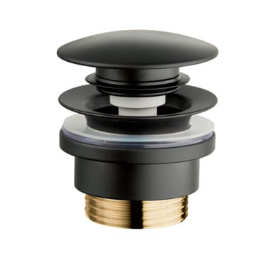 Solid Surface Sanitair popup plug zwart | Baars & Bloemhoff Solid Surface Sanitair popup plug zwart